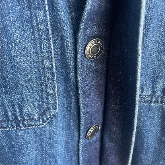 Everlane Supersoft Denim Jumpsuit in Medium Blue Denim Size 6 - Picture 7 of 8